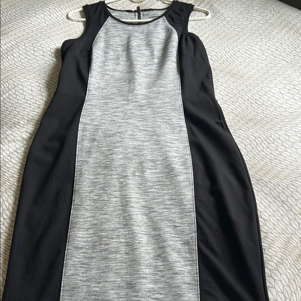 Athleta Black and Gray Sleeveless Dress - Size M